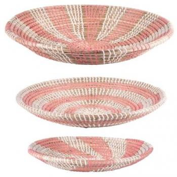 Collection de coupes en jonc rose