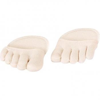 Open Toe Silicone Liner Socks with Cushion for Women