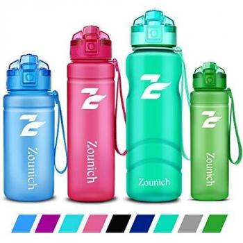 Zounich Kinder‑Tritan Trinkflasche – 1 L / 700 ml / 500 ml – BPA‑frei, für Schule und Sport