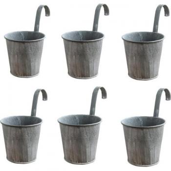 Cubo de Hierro para Flores y Plantas