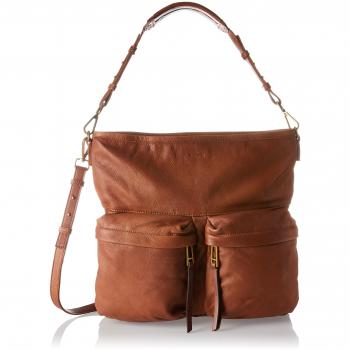 Marc O'Polo Damen Thirtyfour Schultertasche, Braun (Ambra)
