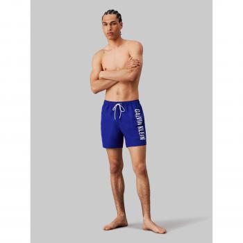 Calvin Klein Swimwear Short Medium Kordel, farblich abgesetztes Logoleinwand-Design
