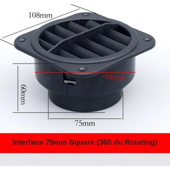 Round Square Air Duct for Webasto Diesel Parking Heater
