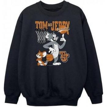 Sweatshirt a spinning Tom & Jerry per ragazzi 9-11 – nero