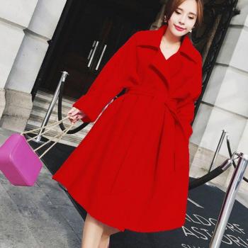 Manteau d'hiver en laine mélangée pour femme