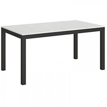 Everyday Evolution tavolo allungabile 90x160/264 cm – Antracite con accento bianco frassino