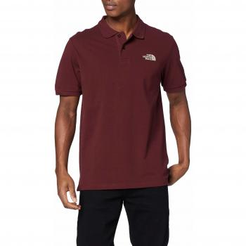 The North Face T-shirt Polo Piquet M Homme, Rouge Profond, FR : S