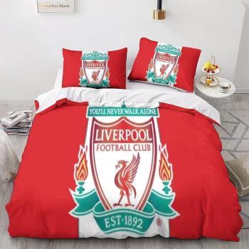 Juego de Fundas Nórdicas Kerota Liverpool: Edredón + Almohada en Estilo Deportivo
