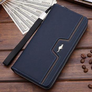 Portefeuille homme grande capacité en cuir