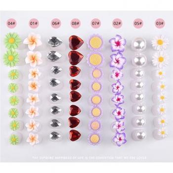 Separadores de Uñas con Diamantes y Flores