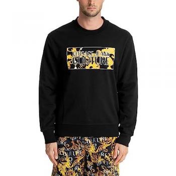 Men's Black Versace Jeans Couture Cotton Sweatshirt (Size XL)