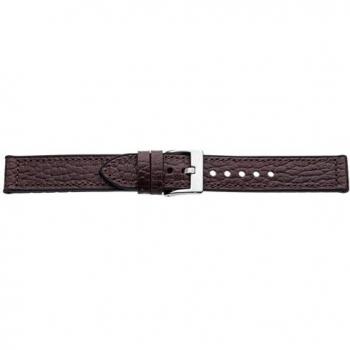 Eichmüller 22 mm Leder‑Silicone‑Hybrid – Braun, gepolstertes Armband mit Edelstahldornschließe