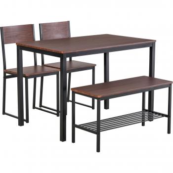 Camino Elettrico HOMCOM con Effetto Fiamma Regolabile Potenza 900W/1800W, 36 x 25.5 x 41.5cm, Nero