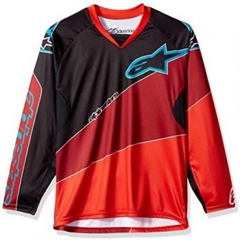 Alpinestars Kindertrikot Vector L/S in S, Schwarz & Rot