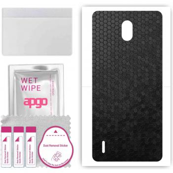 Apgo Vinyl Wrap Film with Black Honeycomb Pattern for Nokia 1.3