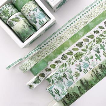 Ruban de Masquage Cactus et Feuilles