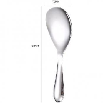 Prime Service Stainless Steel Long-Handled Soup Spoon