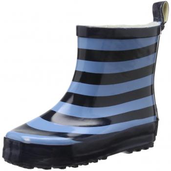 Bottes Courtes à Rayures Bleues – Playshoes Caoutchouc Naturel