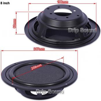 Altavoz de graves con diafragma 5 pulgadas