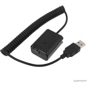 Adaptador de resorte Dummy USB a NP-FW50 para cámaras Sony A6000 y A6100