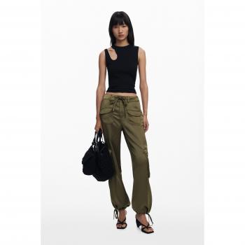 Pantalón de Mujer Satinado Cargo Desigual