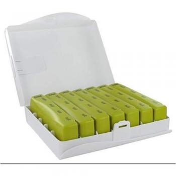 Pilbox Basic Organisateur de Médicaments Hebdomadaire à Grande Capacité