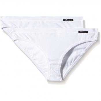 Skiny Mädchen Cotton Experience Girls Rio Slip 2er-Pack, Größe 152, Weiß