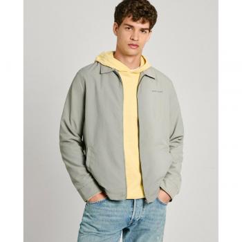 Giacca Truro Palm Green con Collo Camisero Pepe Jeans