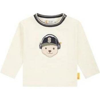 Steiff Langarmshirt Bär mit Kopfhörern natur Jungen Größe 92