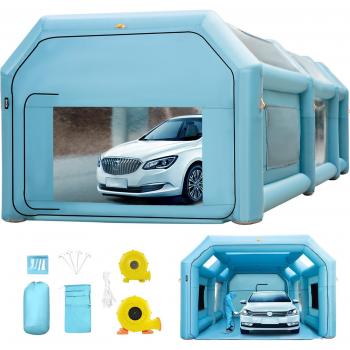 Tente peinture voiture VEVOR 8x4x3 m avec 2 souffleurs
