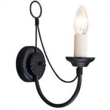 Elstead LIGHTING Wandleuchte 1 Flammig Flurleuchte Schwarz