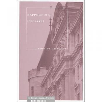 Rapport de la Cour de cassation 2003: L'égalité