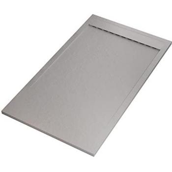 Piatto doccia in pietra cemento grigio chiaro 70x140