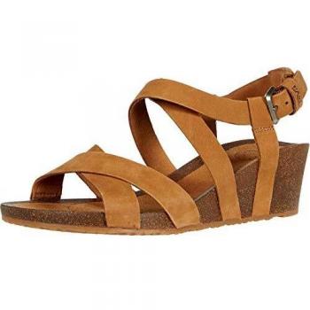Ballerine da donna Teva Mahonia Wedge con cinghia incrociata, tacco medio, marrone, EU 41