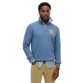 Pull Sportif Superdry Homme Demi-zip Neon Bleu L