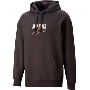 Puma Herren Hoodie Downtown Graphic Schwarz
