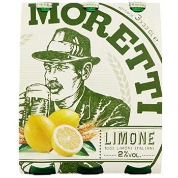 Birra Moretti Limone 33 cl (Pacco da 4)