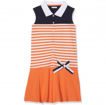 Vestido Naranja para Niñas Tutto Piccolo 4244S18, Talla 4