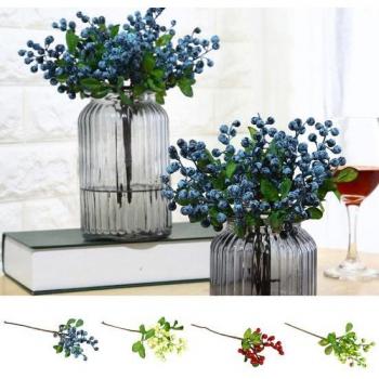 Noir Blue Fake Floral