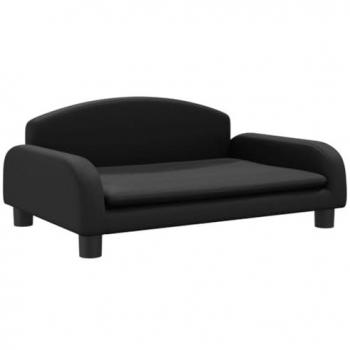 VidaXL Konstlädersbarnsoffa – Svart, 70x45x30 cm