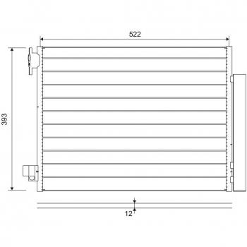 Valeo 822636 Klimakondensator für Smart Fortwo