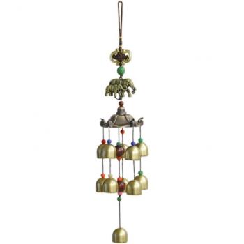 Décoration de Jardin “Choc des Perles” – Carillon Éolien en Métal