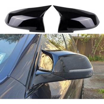 BMW 5 Series F10 F11 LCI Replacement Mirror Covers Carbon Fiber Gloss Black