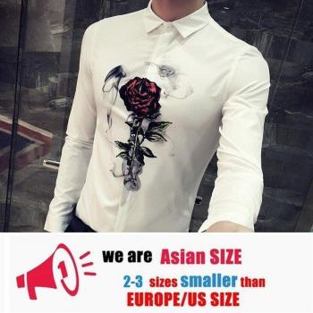 Chemise à Imprimé Numérique Slim Fit pour Sorties Nocturnes