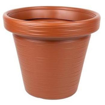 Cofan Terracota: Macetas Rayadas, Ideal para Interior y Exterior – Pack 4