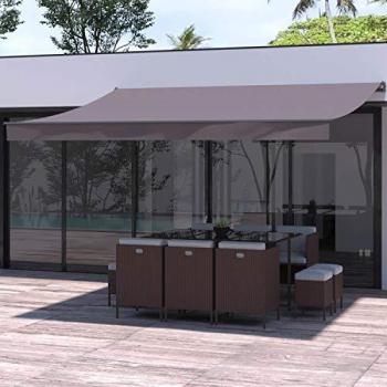 Tenda da sole manuale grigio 4 x 3 m Adro