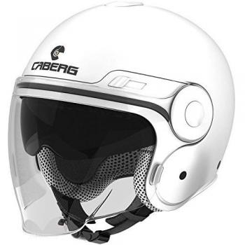 Caberg Italia Uptown Motocicleta Jet Casco Termoplástico Blanco‑Verde‑Rojo