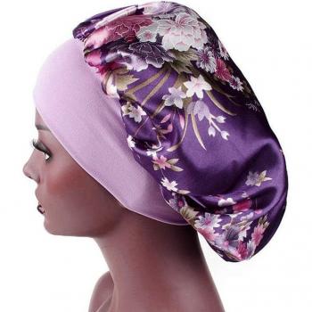 Gorro de Quimioterapia con Satén y Banda Elástica