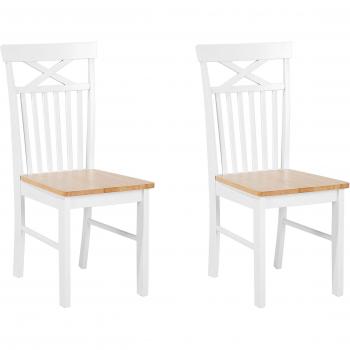 Chaises contemporaines en bois blanc