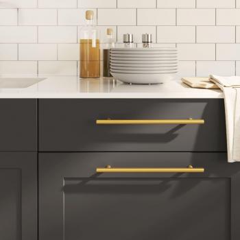 Maniglie per Mobili 20 pz Oro 224 mm in Acciaio Inox Vidaxl 177641